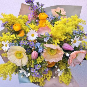 Bouquet con mimose